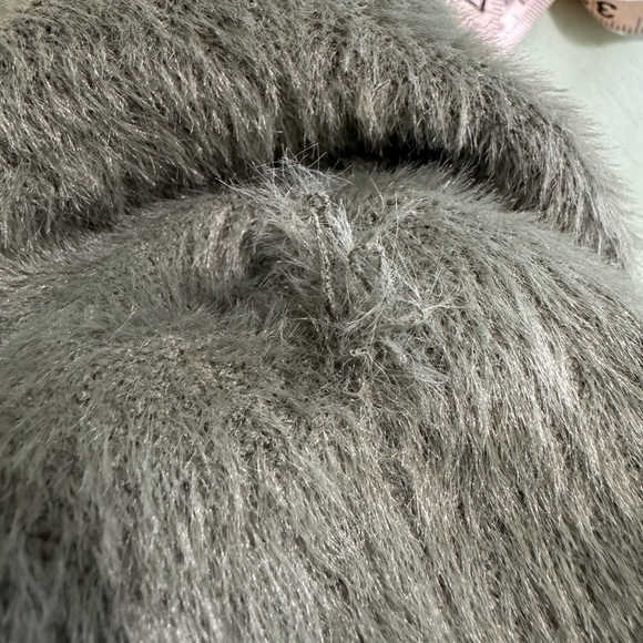 Express Green Crewneck Fluffy Sweater Size Small - Picture 6 of 8